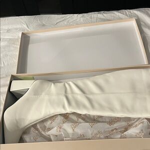 Public Desire Boots in Off-White